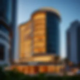 Stunning view of the Dorchester Collection exterior showcasing modern architectural design.