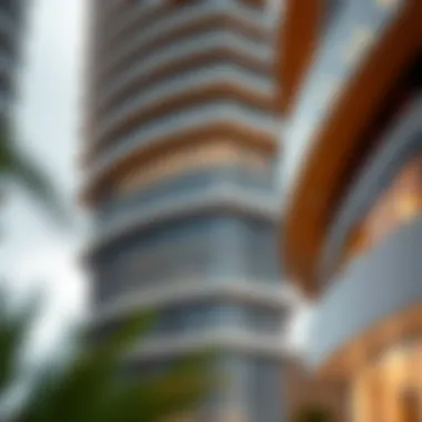 Architectural Details of May Tower Architectural details of May Tower showcasing innovative design