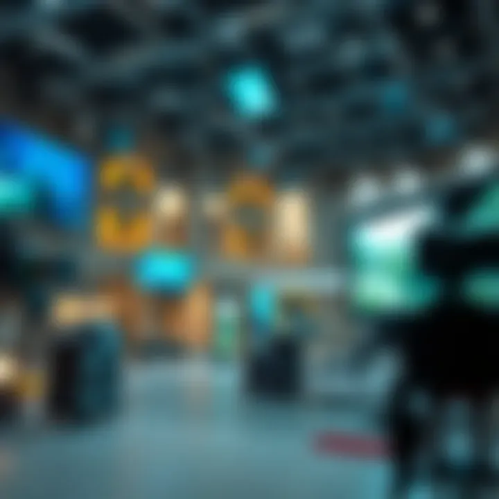 Film Production Set with Cutting-Edge Technology Film production set highlighting cutting-edge technology