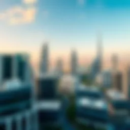 A panoramic view of Dubai showcasing modern architecture