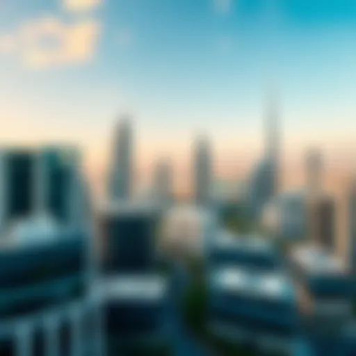 A panoramic view of Dubai showcasing modern architecture