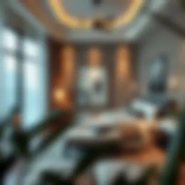 Artistic Tranquility in Bedroom Design A serene bedroom oasis with artistic decor