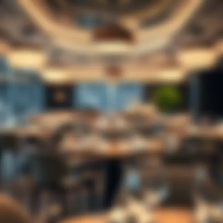 Luxury Dining Experience in Dubai Elegant dining setup showcasing a luxurious restaurant ambiance in Dubai