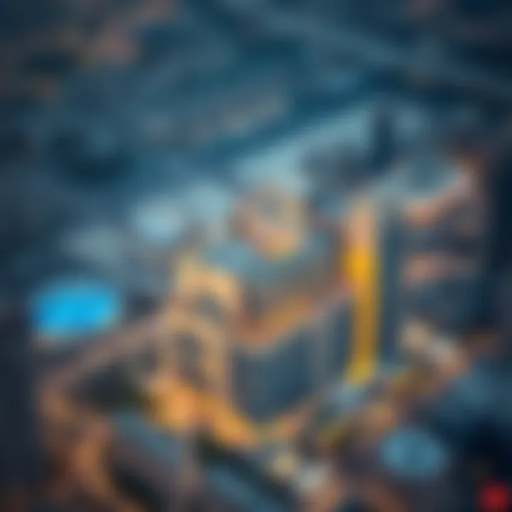 Aerial view of The Pad Dubai showcasing its architectural design