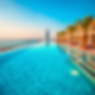 Infinity Pool at The Palm Tower Hotel Infinity pool with breathtaking views at The Palm Tower Hotel