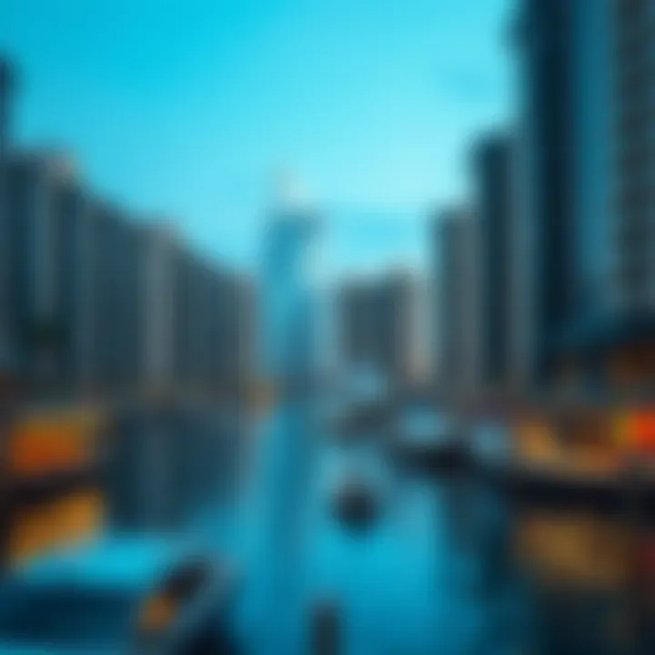 Luxurious residential properties in Dubai's waterfront district