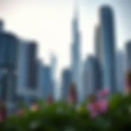 Modern architectural skyline of Dubai