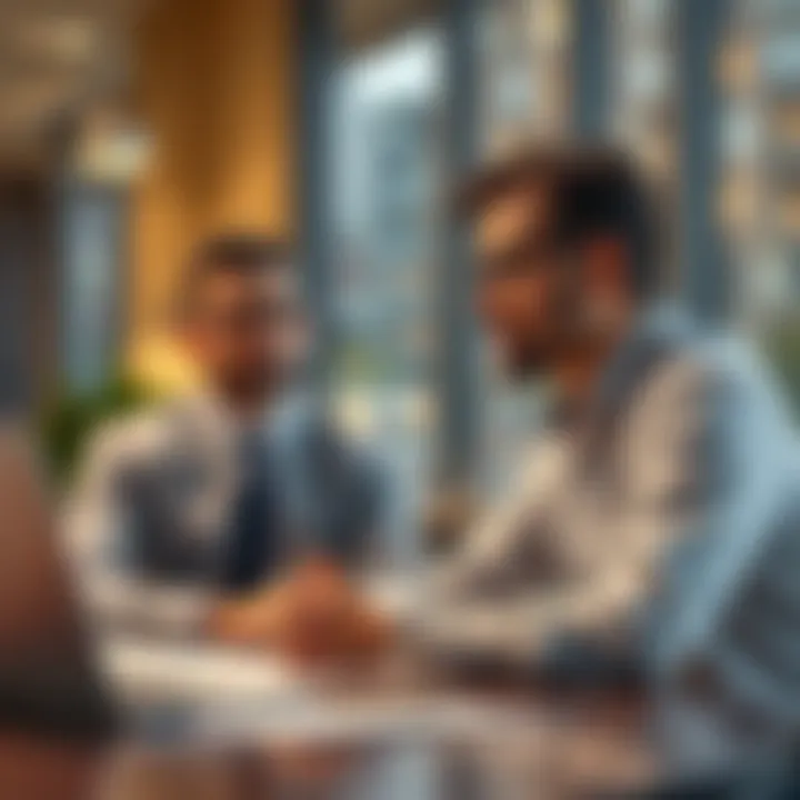 Real estate negotiations in a professional setting