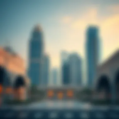 Architectural Grandeur of الصحارى مول Stunning architectural view of صحارى مول