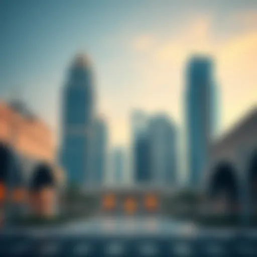 Architectural Grandeur of الصحارى مول Stunning architectural view of صحارى مول