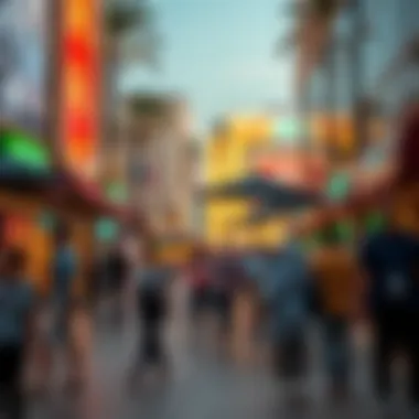 Consumers enjoying leisure activities in صحارى مول