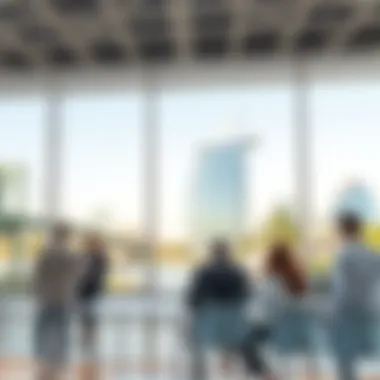 Investors discussing real estate opportunities at صحارى مو