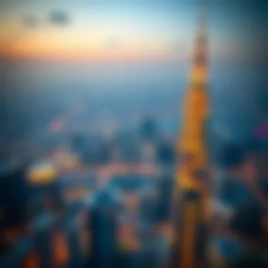 Panoramic Skyline View from Thuraya Tower Panoramic skyline view from Thuraya Tower