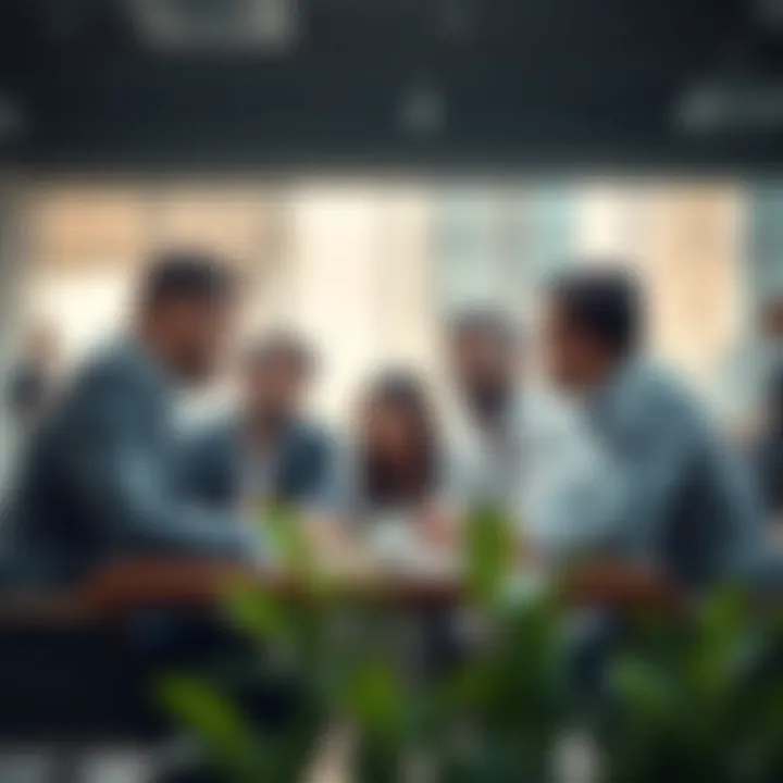 Strategic Discussions: Shaping Future Success Group of professionals engaging in a strategic meeting