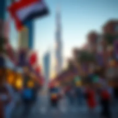 Public Holiday Celebration in Dubai Celebration in Dubai during a public holiday