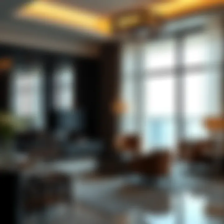 Luxury Apartment Interiors Elegantly designed interiors of a luxury apartment at Vista Mare Palm