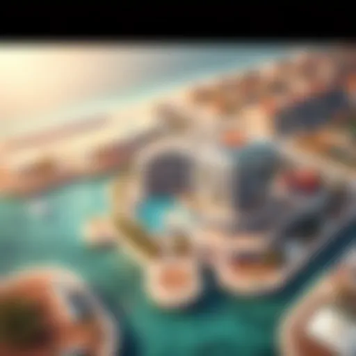 Aerial View of Vista Mare Palm Stunning aerial view of Vista Mare Palm showcasing its unique architecture and beachfront location