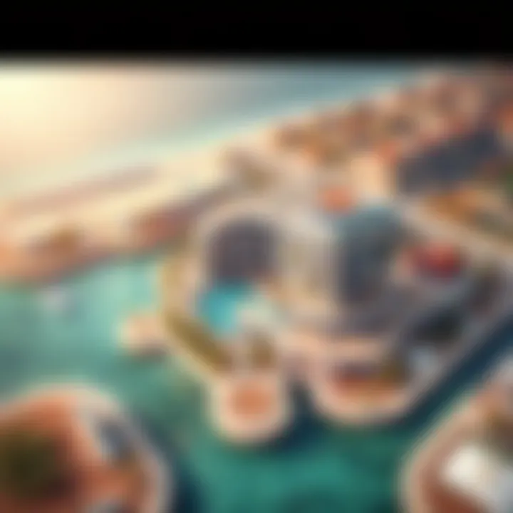 Aerial View of Vista Mare Palm Stunning aerial view of Vista Mare Palm showcasing its unique architecture and beachfront location