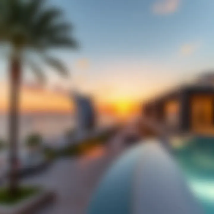 Sunset View from Vista Mare Palm Spectacular sunset view from Vista Mare Palm highlighting its beachfront access