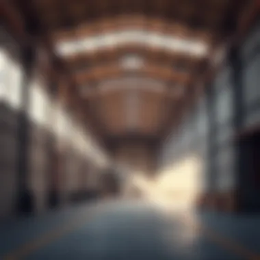 Interior of a spacious warehouse ready for customization