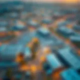 Aerial view of Ras Al Khor industrial area showcasing warehouse facilities