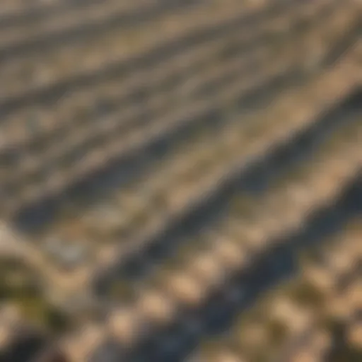 Aerial view of West Yas community showcasing luxurious villas