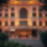 Grand Exterior of Zabeel Saray Luxurious exterior view of Zabeel Saray Royal Residences showcasing its grandeur