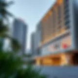 Architectural Marvel: الزاهيه سنتر Exterior Stunning exterior view of الزاهيه سنتر showcasing modern architecture