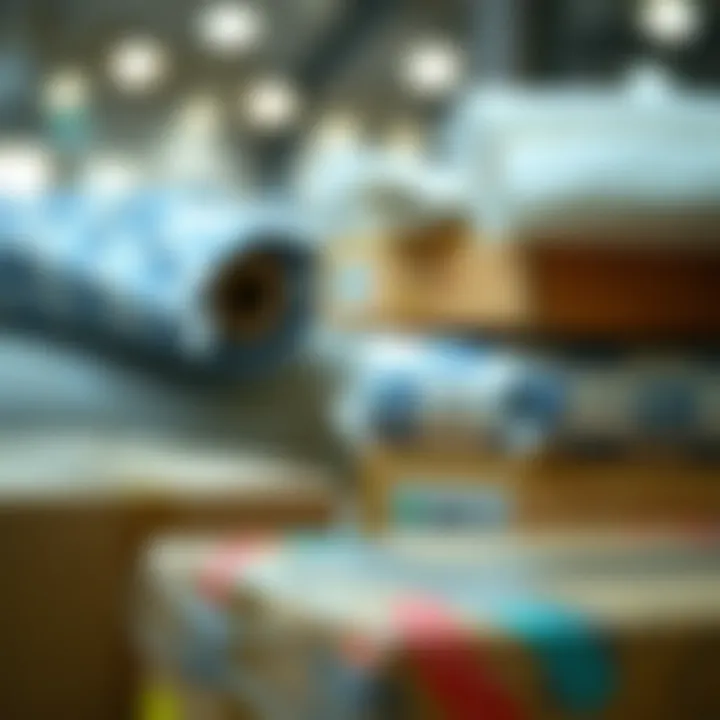 Packing Materials for Safe Transport A close-up of packing materials used for safe furniture transport