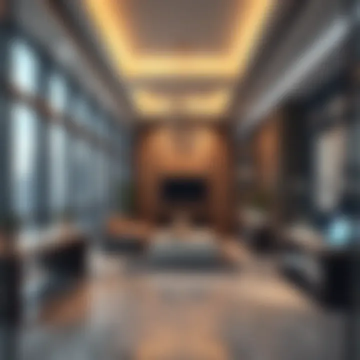 Interior Showcase of Future Tower 3 Interior space within Future Tower 3 illustrating modern design elements