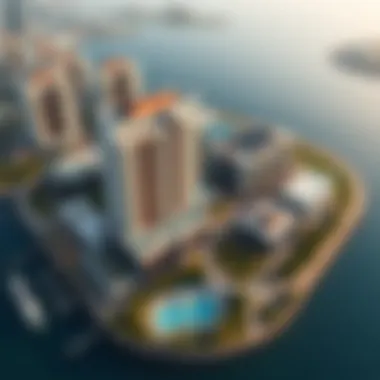 Aerial View of Gardenia Yas Island A stunning aerial view of Gardenia Yas Island showcasing its architectural elegance