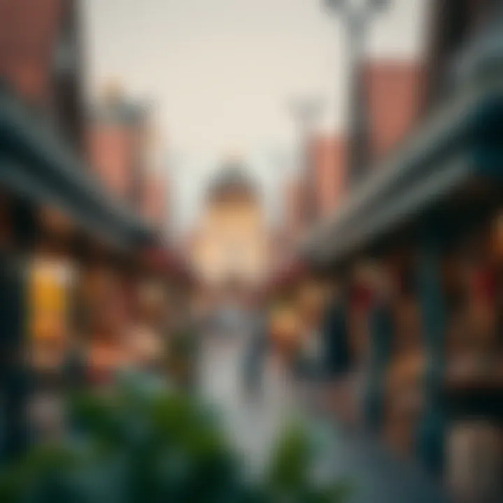 Market Stalls at Global Village Vibrant market stalls showcasing local crafts and products