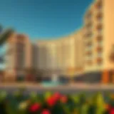 Exterior view of Golden Sands Five Hotel Apartments showcasing modern architecture