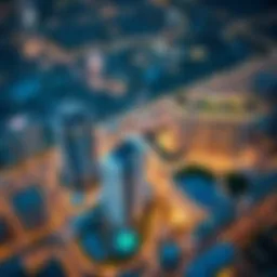 Aerial view of Hamilton Dubai showcasing modern architecture