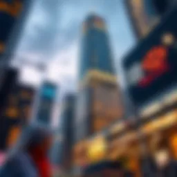 Stunning architectural view of HSBC Tower