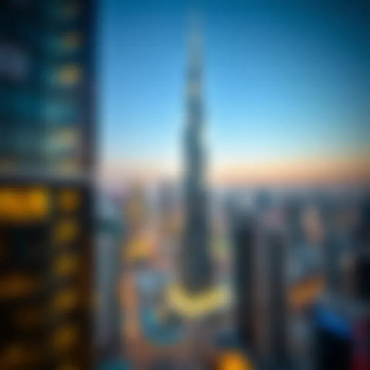 HSBC Tower Amidst Dubai's Skyline Skyline of Downtown Dubai featuring HSBC Tower