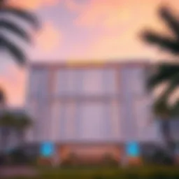 Luxurious facade of Intercontinental Fujairah