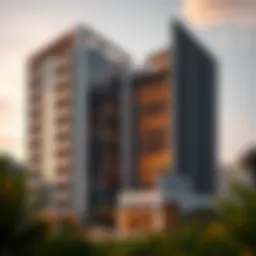 Exterior view of Intercontinental Residence showcasing modern architecture