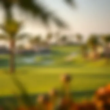 Lush Greens of the Fire Course Close-up of the lush greens and fairways at the Fire Course