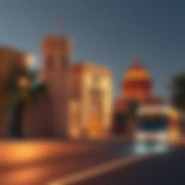 Historical landmarks along Khalid Bin Waleed Road reflecting Dubai's rich heritage