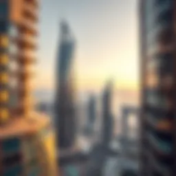 Stunning skyscraper view of Lana Business Bay