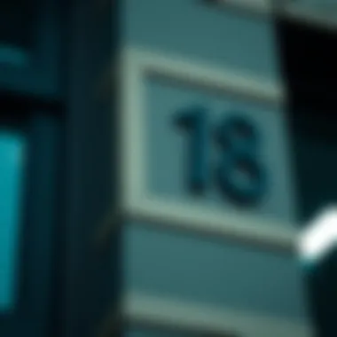 Makani Number on Building Close-up of a Makani number on a building