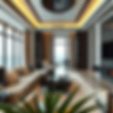 Sophisticated Interiors Reflecting Luxury Living Luxurious interior design of a villa in Dubai