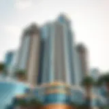 Stunning view of Marina Heights Tower showcasing its unique architectural features