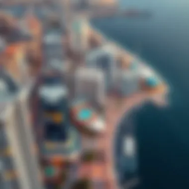 Aerial View of Marine Drive Aerial view of Marine Drive showcasing architectural marvels