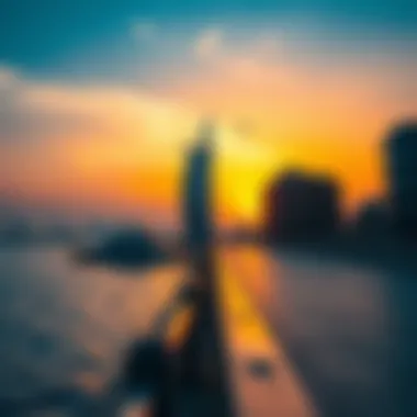 Stunning Sunset Over Marine Drive Sunset view of Marine Drive, highlighting its beauty