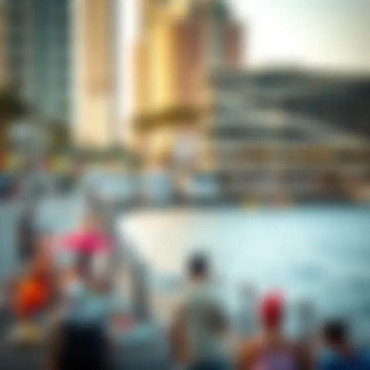 Waterfront Activities at Marine Drive Vibrant lifestyle scene at Marine Drive with waterfront activities