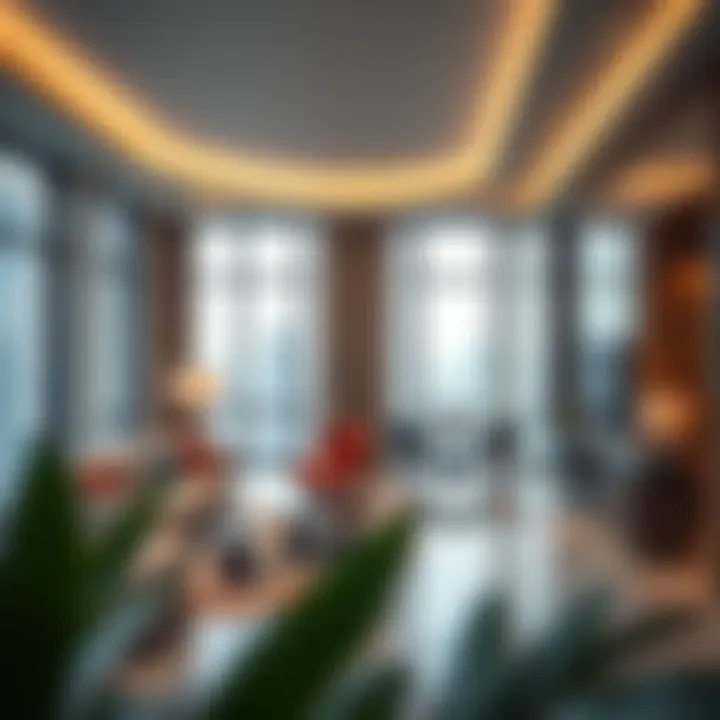 Luxury Residential Unit in Maryah Plaza Interior view of a luxury residential unit in Maryah Plaza.