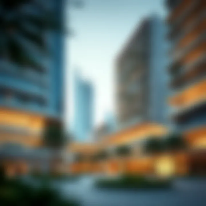 Eco-friendly architectural design Architectural design highlighting eco-friendly structures