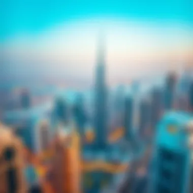 Aerial View of Dubai's Skyline Aerial view of Dubai's skyline highlighting luxury real estate